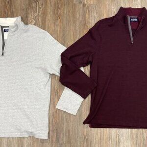 Set Of 2 Chaps Pullovers - Men's Size XXL - 1/4 Zip - 100% Cotton